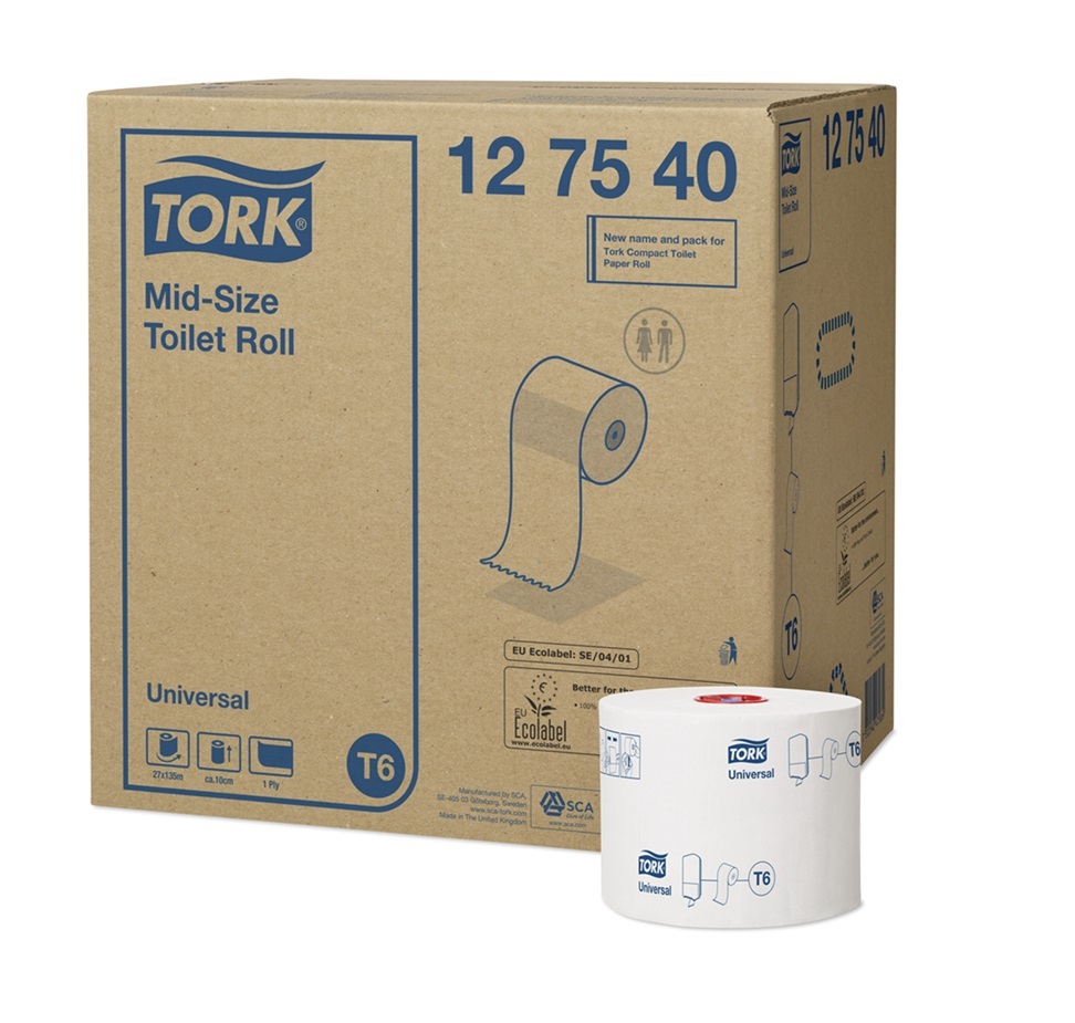 Туалетная бумага Tork Mid-size в миди-рулонах