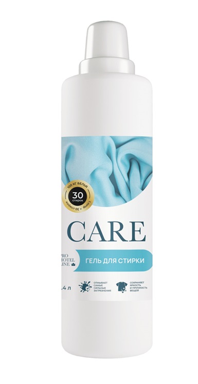 Усиленный гель для стирки тканей всех типов  Rinox Care, 1400 мл